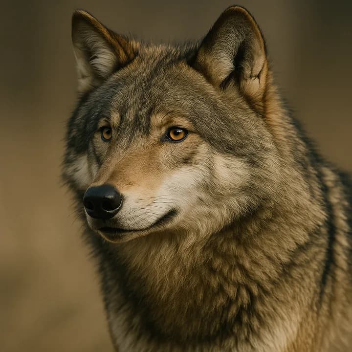 A wild animal rendered in hyperrealistic fine art